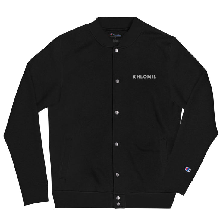 Khlomil X Champion Embroidered Bomber Jacket